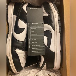 Nike panda dunks size 9